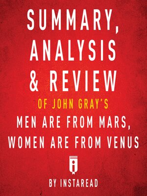 cover image of Summary, Analysis & Review of John Gray's Men are from Mars, Women are from Venus